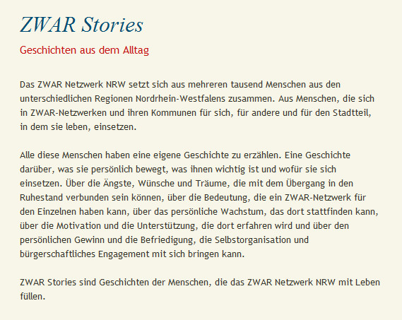 Zwar Stories